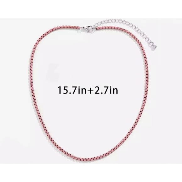 Green box chain necklace - Picture 4 of 4